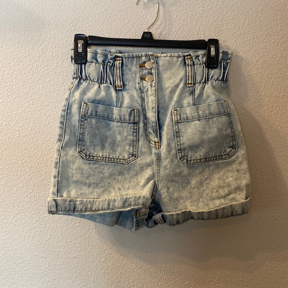 SO acid Wash, high rise shorts size 1